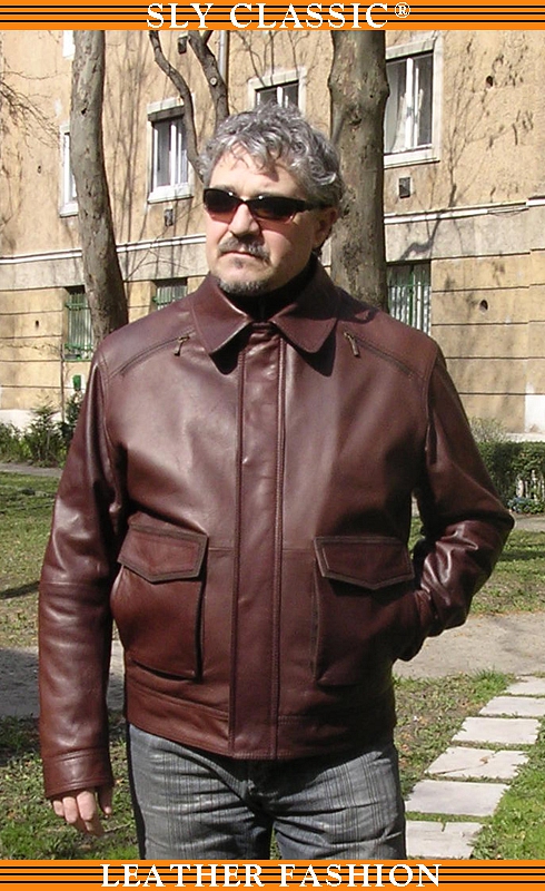 Férfi bőrkabát, bőrdzseki - Sly Classic Bőrruházat